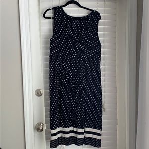 Lands End knit polka dot sundress
